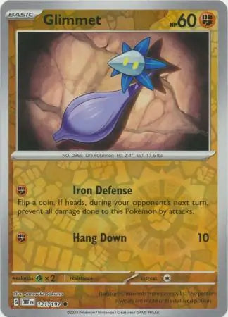 Glimmet 121/197 (SV03: Obsidian Flames)  - Reverse Holofoil