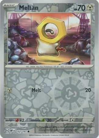Meltan 152/197 (SV03: Obsidian Flames)  - Reverse Holofoil