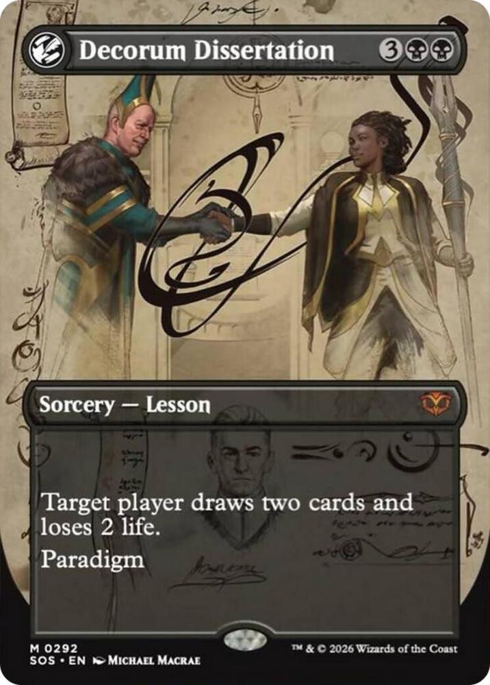 Decorum Dissertation Borderless 292 (Secrets of Strixhaven) 