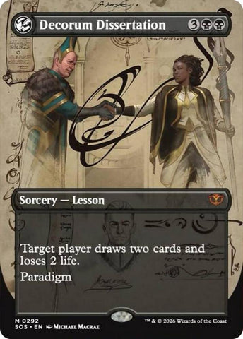 Decorum Dissertation 292 (Secrets of Strixhaven)  - Borderless Foil