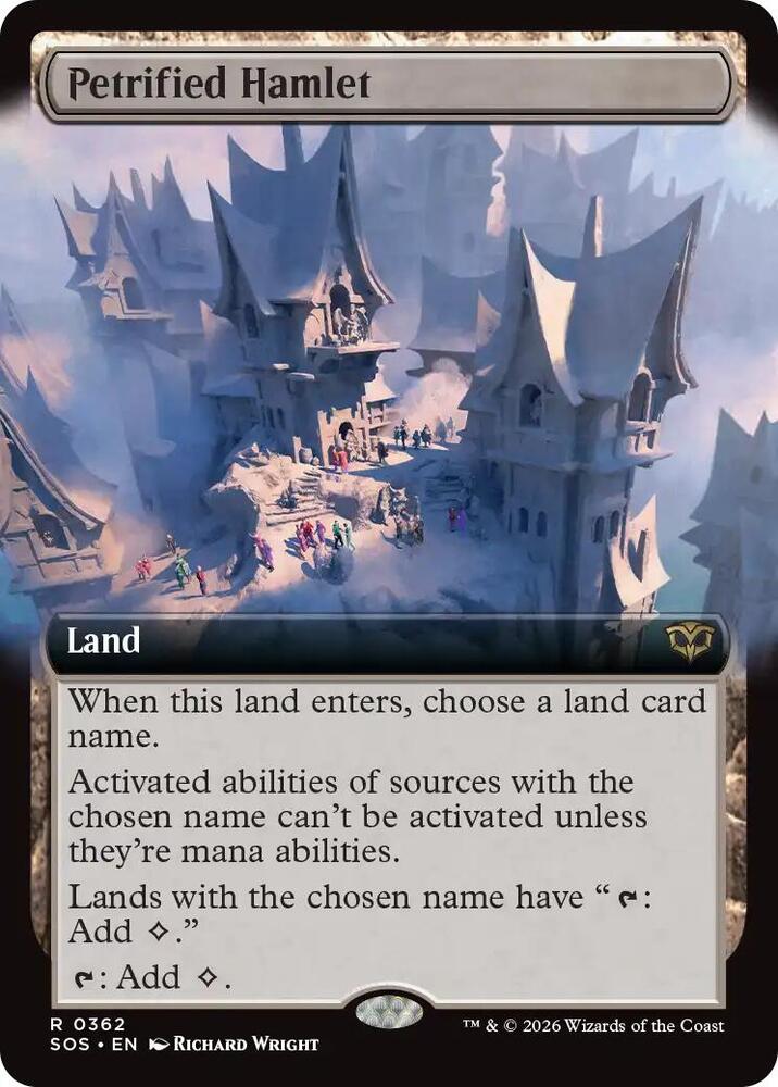 Petrified Hamlet Extended Art 362 (Secrets of Strixhaven) 