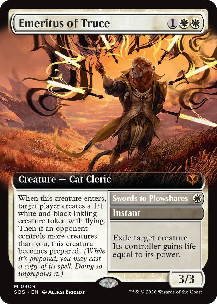 Emeritus of Truce Extended Art 309 (Secrets of Strixhaven) 