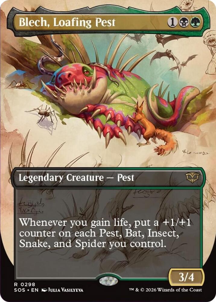 Blech Loafing Pest Borderless 298 (Secrets of Strixhaven) 