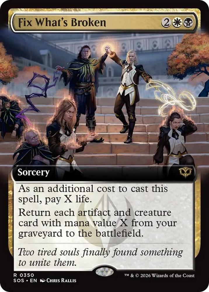 Fix Whats Broken Extended Art 350 (Secrets of Strixhaven)  - Foil