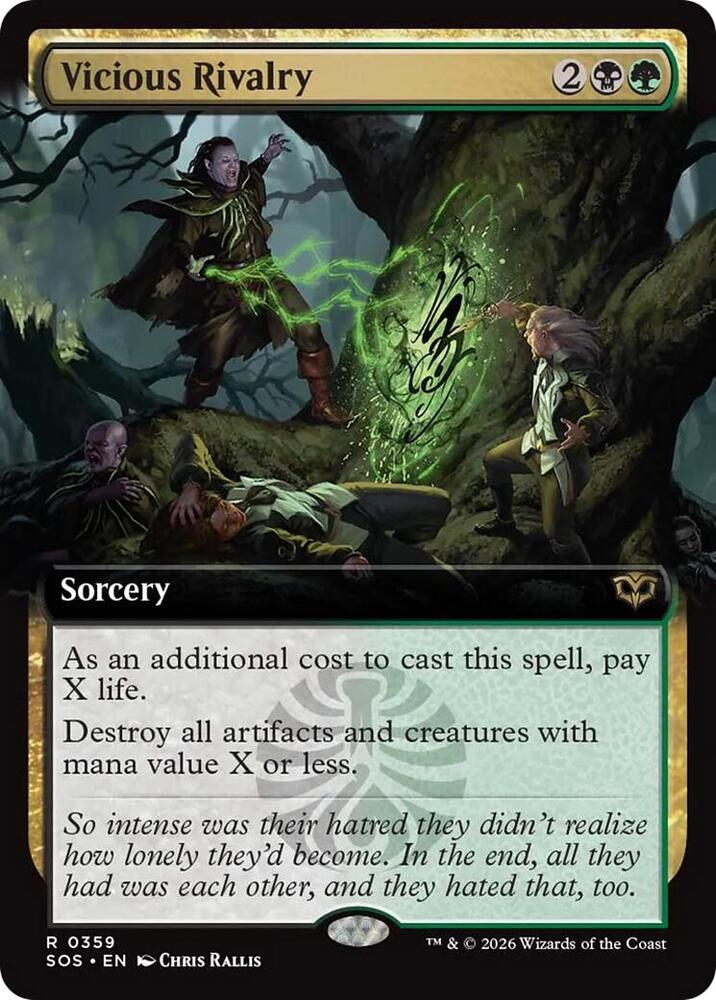 Vicious Rivalry Extended Art 359 (Secrets of Strixhaven) 