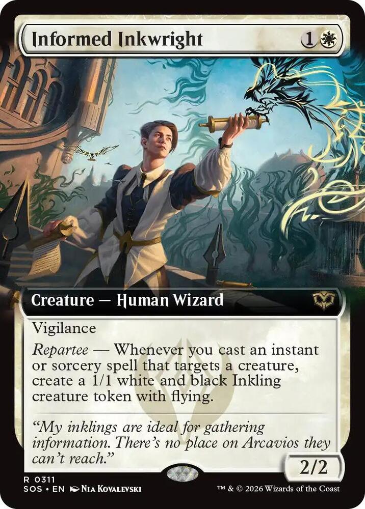 Informed Inkwright Extended Art 311 (Secrets of Strixhaven)  - Foil