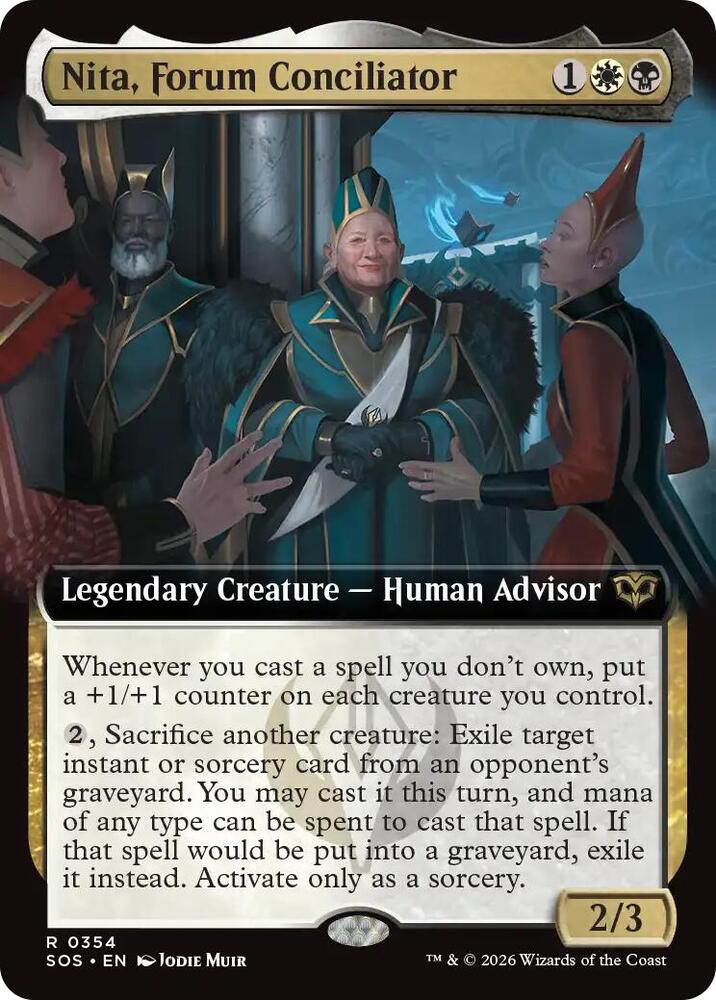 Nita, Forum Conciliator 354 (Secrets of Strixhaven)  - Extended Art Foil
