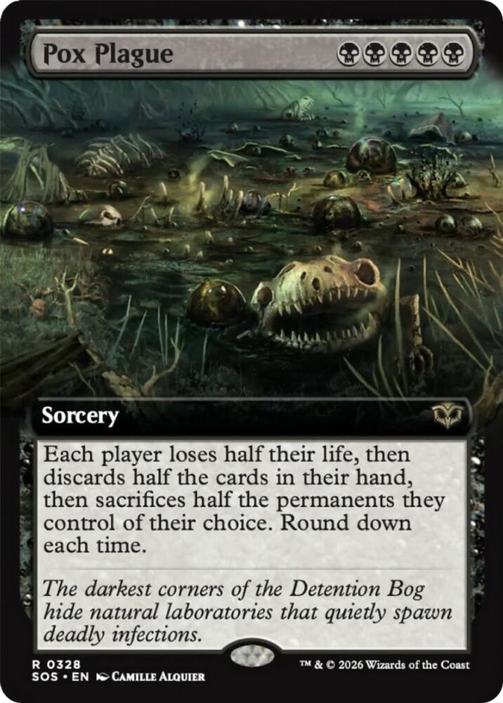 Pox Plague Extended Art 328 (Secrets of Strixhaven)  - Foil