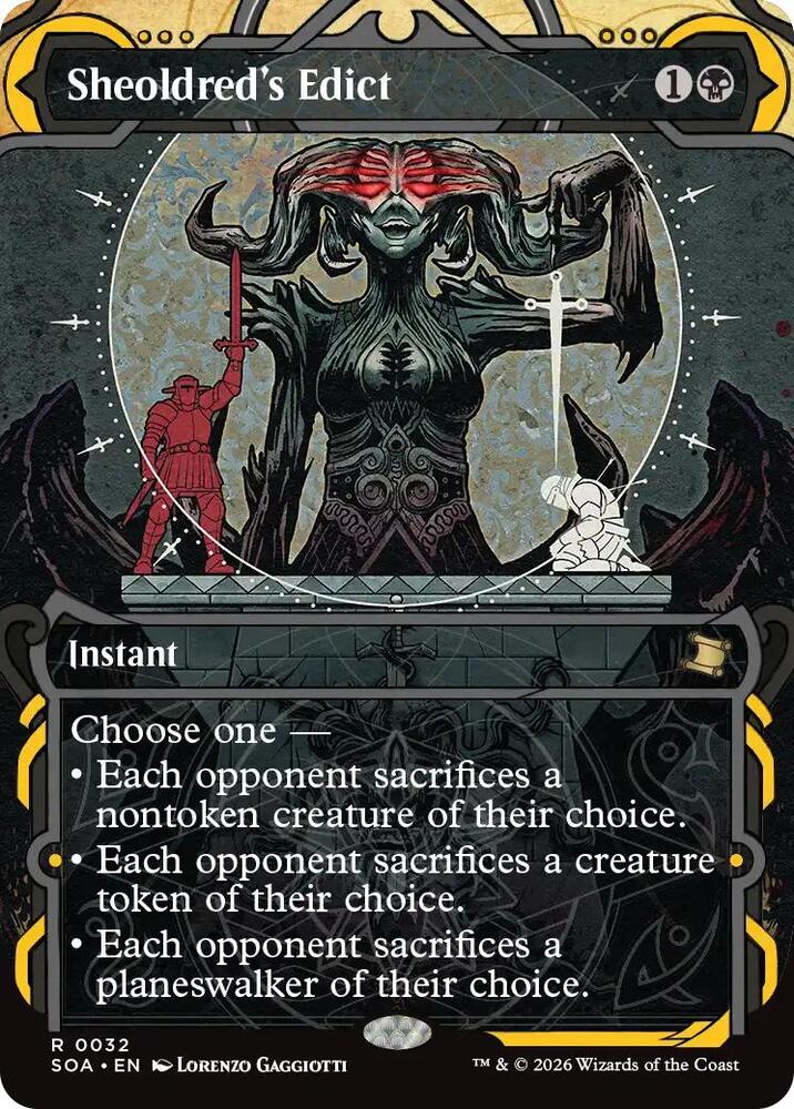 Sheoldreds Edict 32 (Secrets of Strixhaven: Mystical Archive)  - Foil
