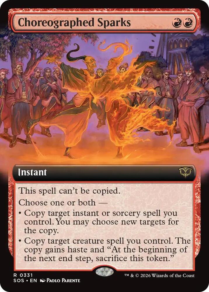 Choreographed Sparks Extended Art 331 (Secrets of Strixhaven) 
