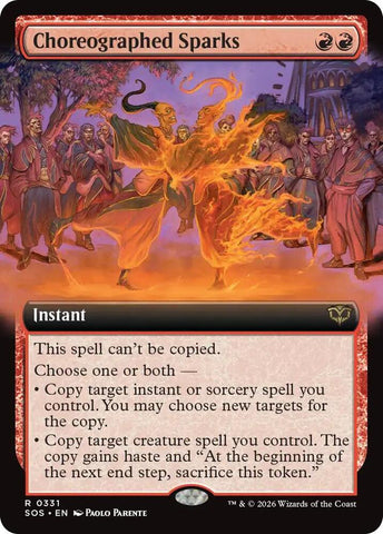 Choreographed Sparks 331 (Secrets of Strixhaven)  - Extended Art Foil