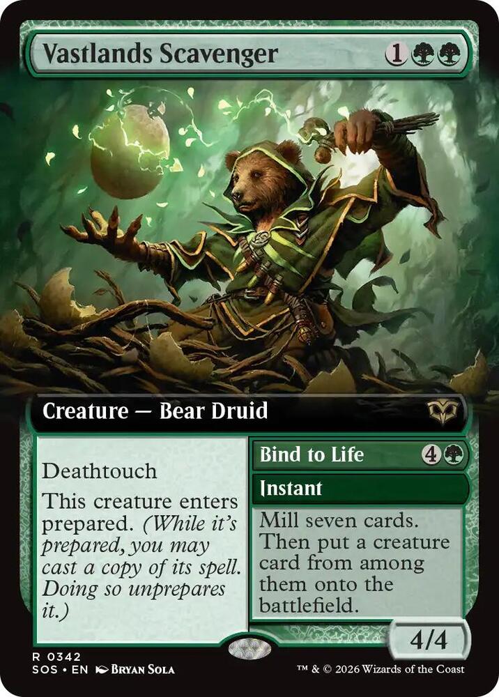 Vastlands Scavenger Extended Art 342 (Secrets of Strixhaven) 