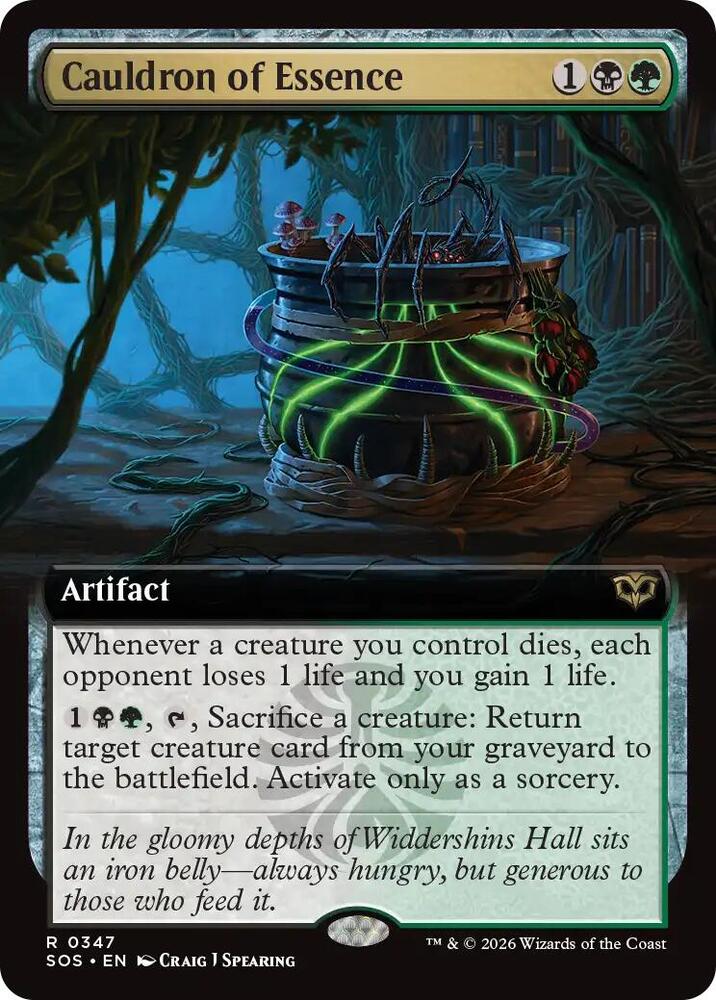 Cauldron of Essence 347 (Secrets of Strixhaven)  - Extended Art Foil