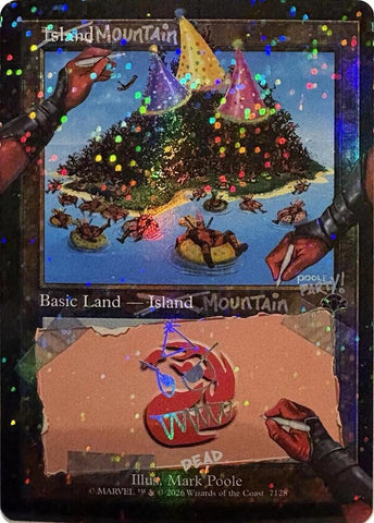 Mountain 7128 Pool Party Foil 7128 (Secret Lair Drop Series)  - Foil