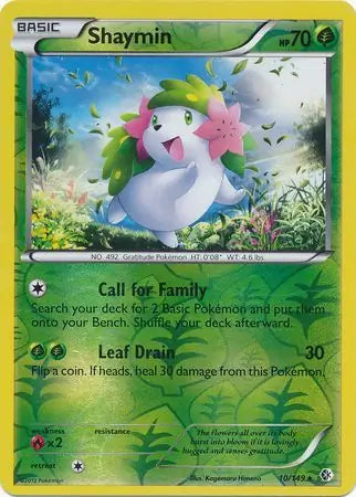 Shaymin 10/149 (Boundaries Crossed)  - Reverse Holofoil