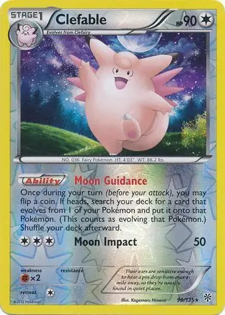 Clefable 98/135 (Plasma Storm)  - Reverse Holofoil