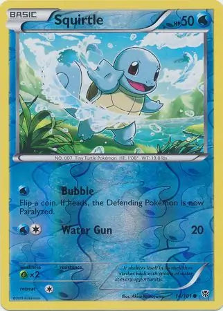 Squirtle 14/101 (Plasma Blast)  - Reverse Holofoil