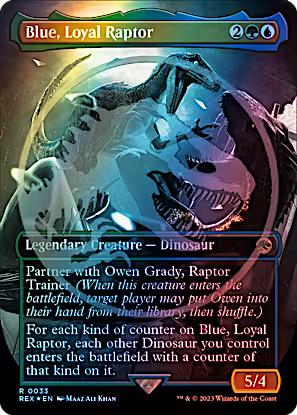 Blue, Loyal Raptor 33 (Universes Beyond: Jurassic World Collection)  - Foil
