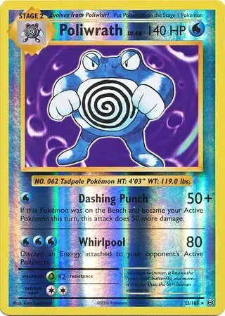 Poliwrath 25/108 (XY - Evolutions)  - Reverse Holofoil