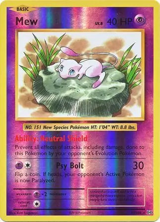 Mew 53/108 (XY - Evolutions)  - Reverse Holofoil
