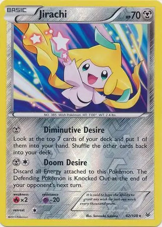 Jirachi 42/108 (XY - Roaring Skies)  - Reverse Holofoil