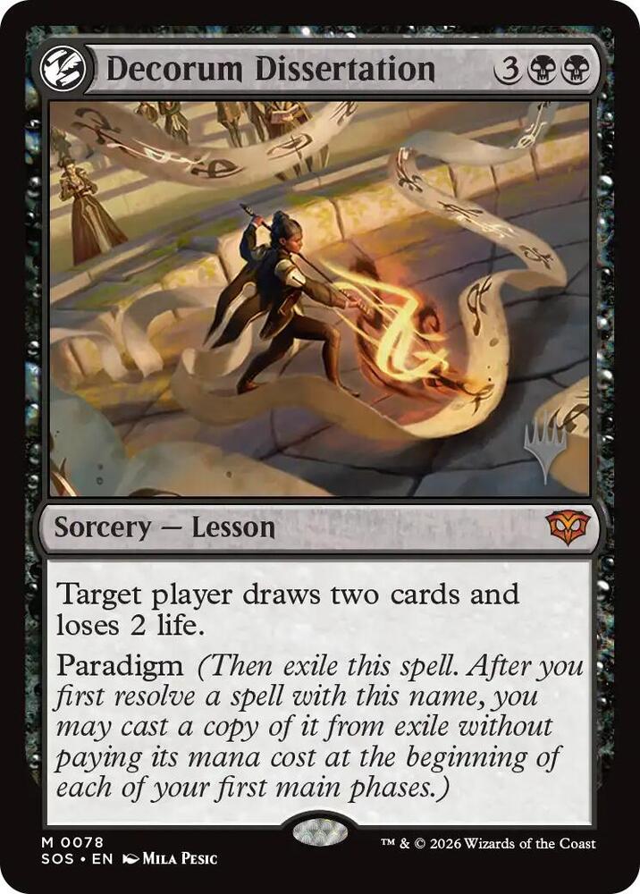 Decorum Dissertation 78 (Promo Pack: Secrets of Strixhaven)  - Foil