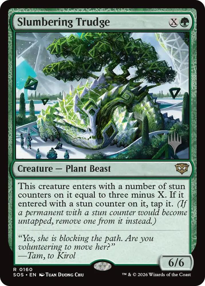 Slumbering Trudge 160 (Promo Pack: Secrets of Strixhaven)  - Foil