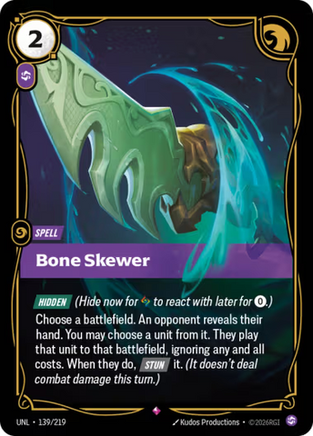 Bone Skewer 139/219 (Unleashed)  - Foil