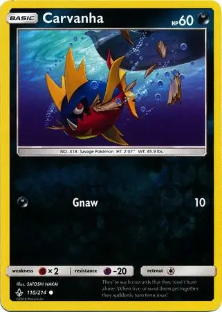 Carvanha 110/214 (SM - Unbroken Bonds)  - Reverse Holofoil
