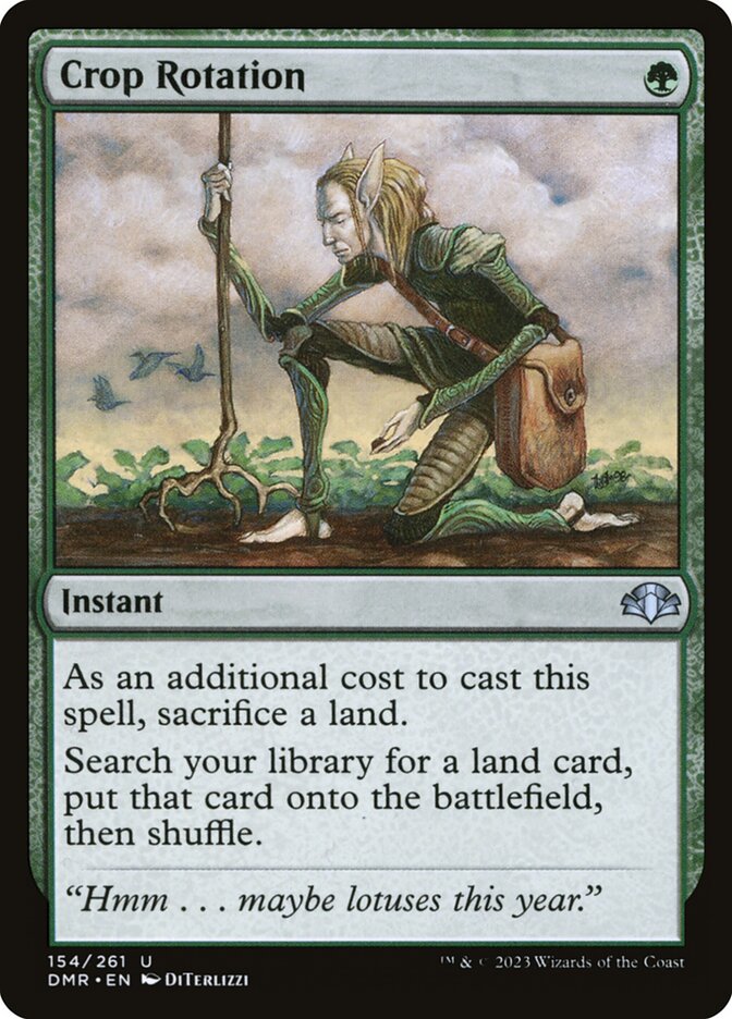 Crop Rotation 154 (Dominaria Remastered)  - Foil