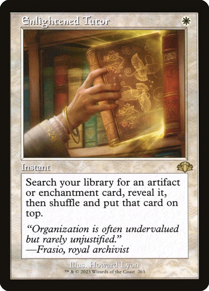 Enlightened Tutor 263/261 (Dominaria Remastered)  - Retro Foil