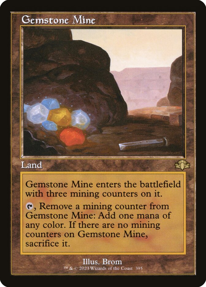 Gemstone Mine 395 (Dominaria Remastered)  - Retro