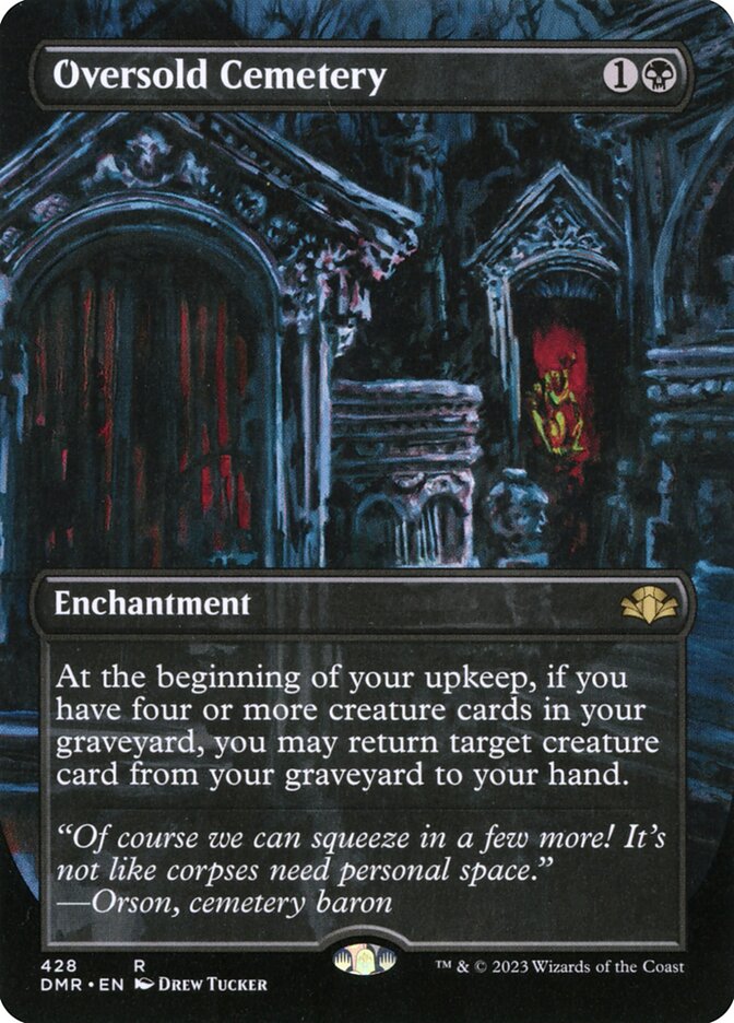 Oversold Cemetery 428/261 (Dominaria Remastered)  - Borderless Foil