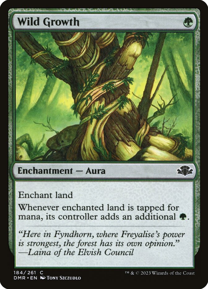 Wild Growth 184 (Dominaria Remastered)  - Foil