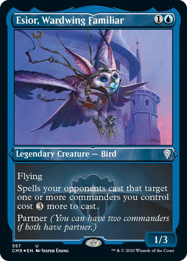 Esior, Wardwing Familiar 557 (Commander Legends)  - Etched Foil