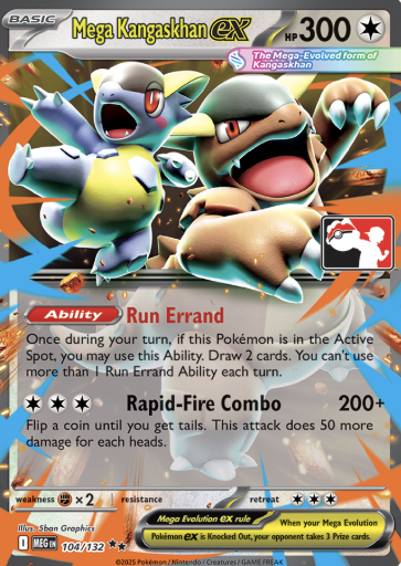 Mega Kangaskhan ex Series 8 104/132 (Prize Pack Series Cards)  - Holofoil