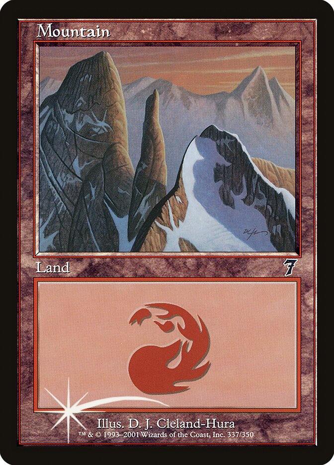 Mountain 337★/350 (7th Edition)  - Foil