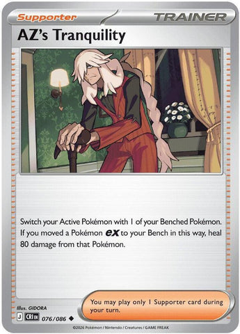 AZ's Tranquility 076/086 (ME04: Chaos Rising)  - Reverse Holofoil