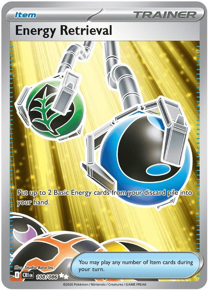 Energy Retrieval 108/086 (ME04: Chaos Rising)  - Holofoil