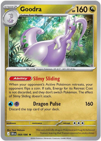 Goodra 068/086 (ME04: Chaos Rising)  - Holofoil