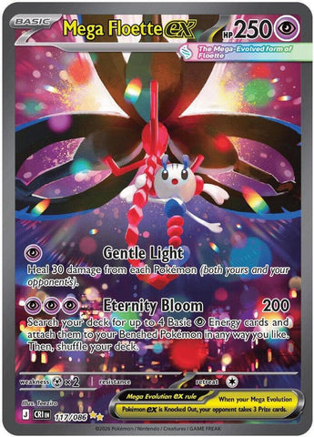 Mega Floette ex 117/086 (ME04: Chaos Rising)  - Holofoil