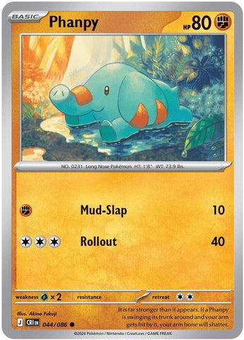 Phanpy 044/086 (ME04: Chaos Rising)  - Reverse Holofoil