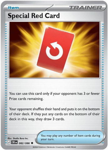 Special Red Card 082/086 (ME04: Chaos Rising)  - Reverse Holofoil