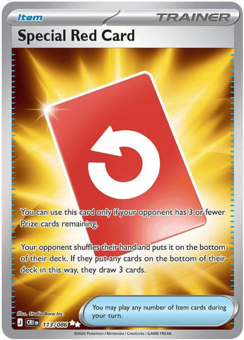 Special Red Card 113/086 (ME04: Chaos Rising)  - Holofoil
