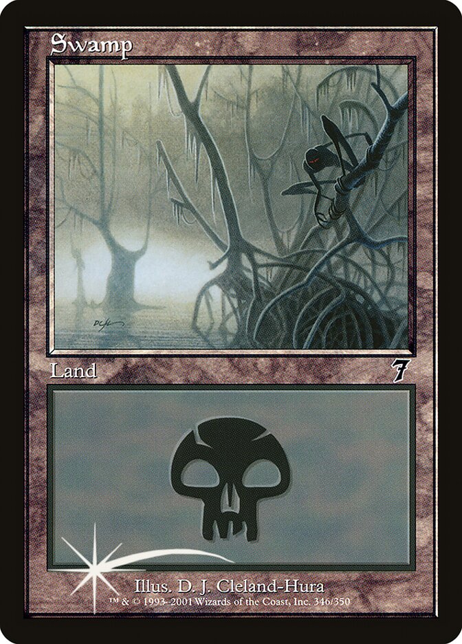 Swamp 346★/350 (7th Edition)  - Foil