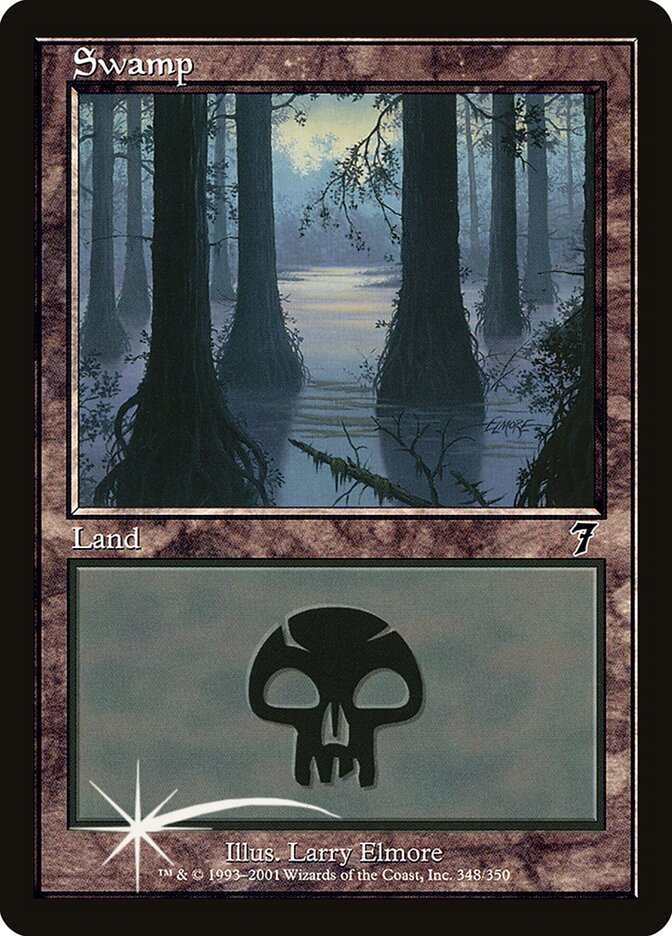 Swamp 348★/350 (7th Edition)  - Foil