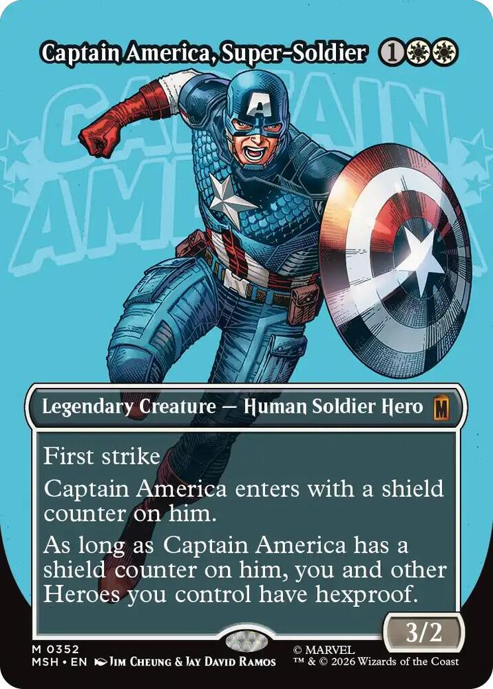 Captain America, Super-Soldier 352 (Marvel Super Heroes)  - Borderless