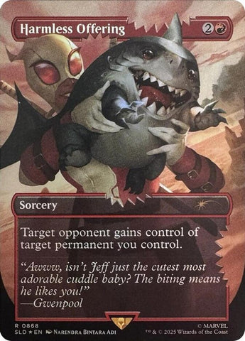 Harmless Offering 868/1 (Secret Lair Drop Series)  - Borderless Rainbow Foil