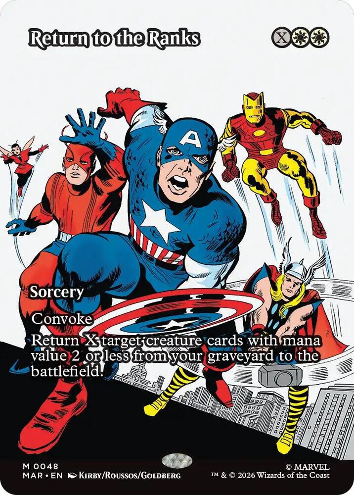 Return to the Ranks 48 (Marvel Universe Eternal-Legal)  - Borderless Foil