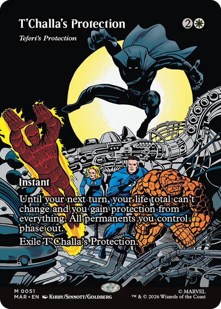 T'Challa's Protection // Teferi's Protection 51 (Marvel Universe Eternal-Legal)  - Borderless